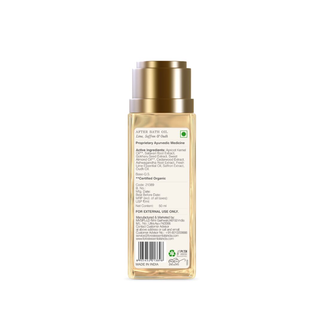 Forest Essentials After Bath Oil Lime Saffron Oudh