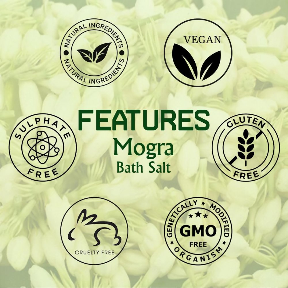 VedicAyurveda Dead Sea Salt and Mogra Bath Salt