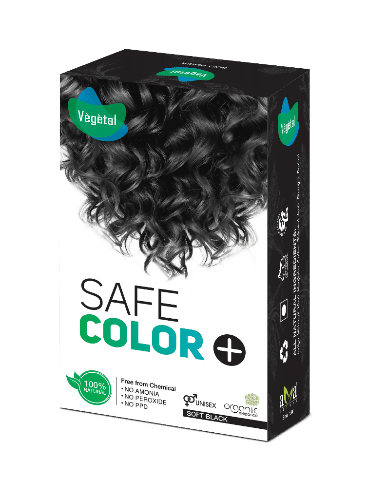 Vegetal Safe Color, Hair Color - Soft Black (Black)