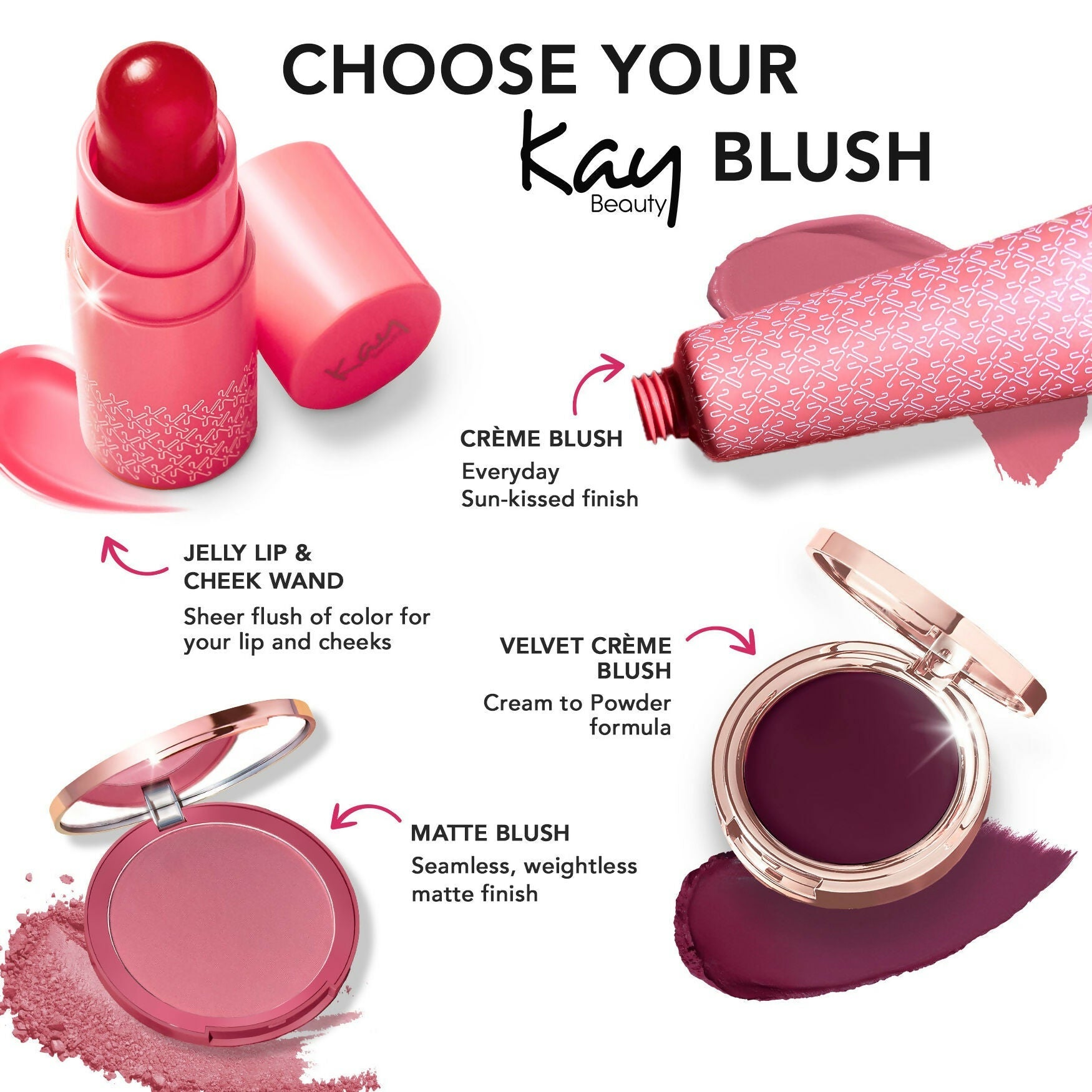 Kay Beauty Jelly Blush Wand - Cotton Candy