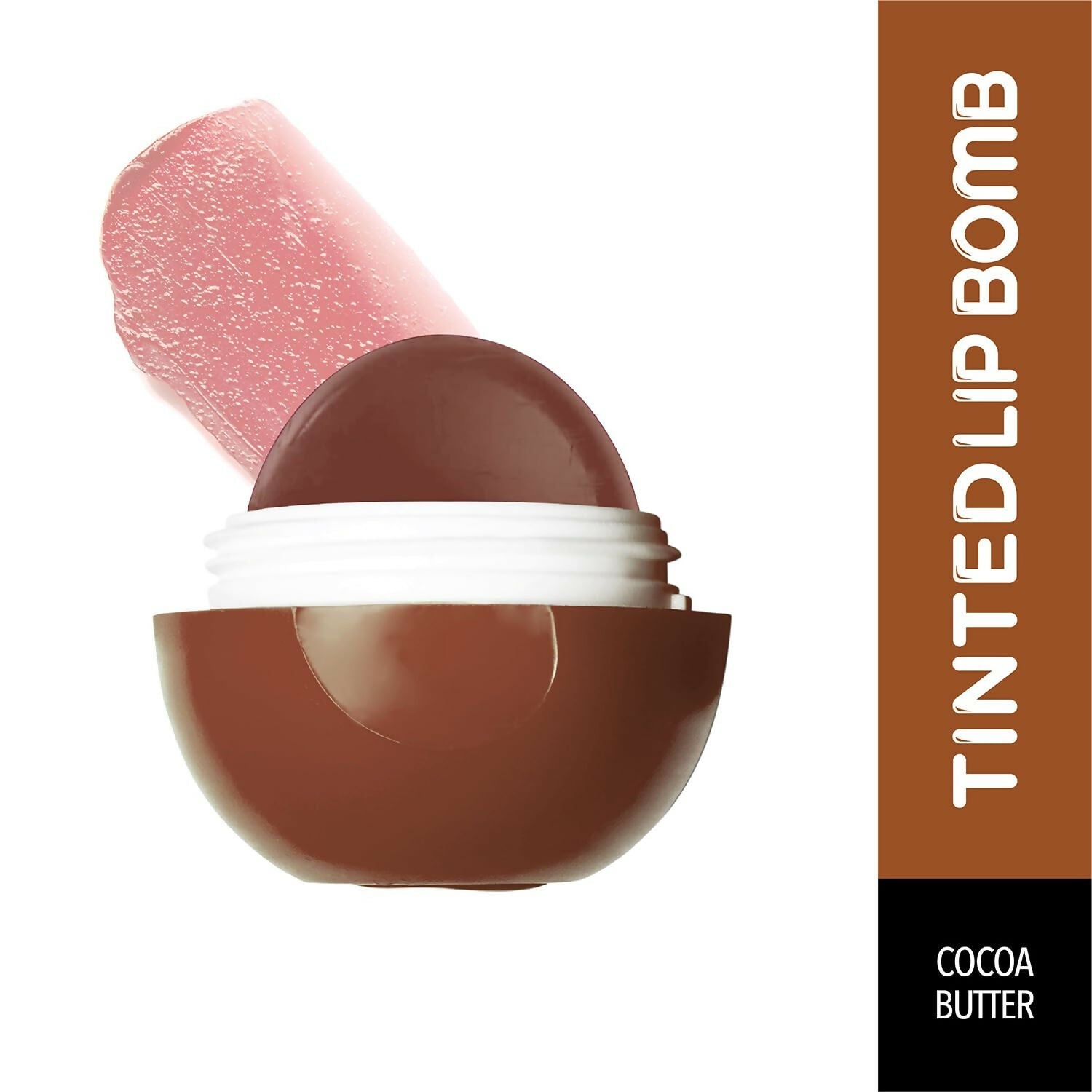 Blue Heaven Tinted Lip Balm Cocoa infused with Shea Butter, Almond oil and Vitamin E