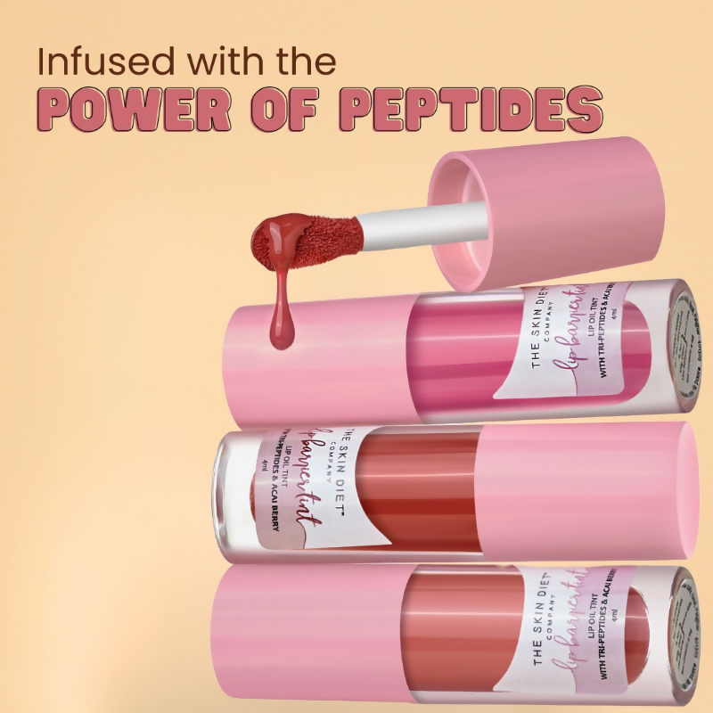 The Skin Diet Company Lip Barrier Tint High Shine Gloss Oil - Desert Rose