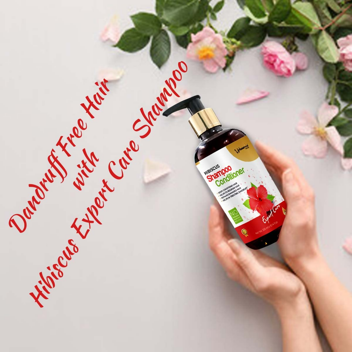 Urbaano Herbal Anti Hair Fall Hibiscus Extract Rich Shampoo & Conditioner