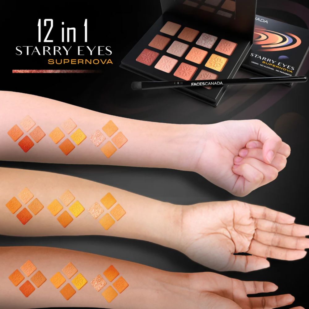 Faces Canada Starry Eyes Eye Shadow Palette - Supernova