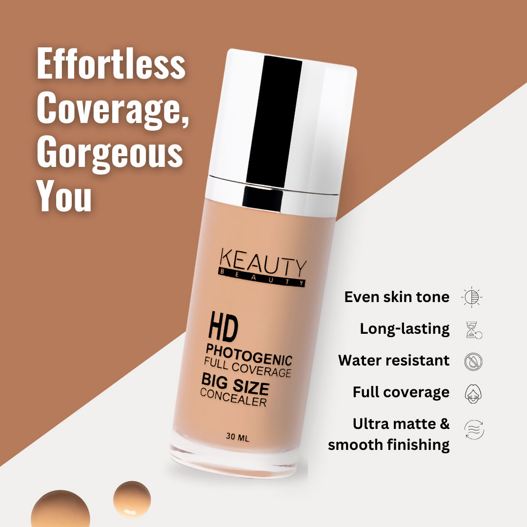 Keauty Beauty HD Photogenic Full Coverage Concealer - 8