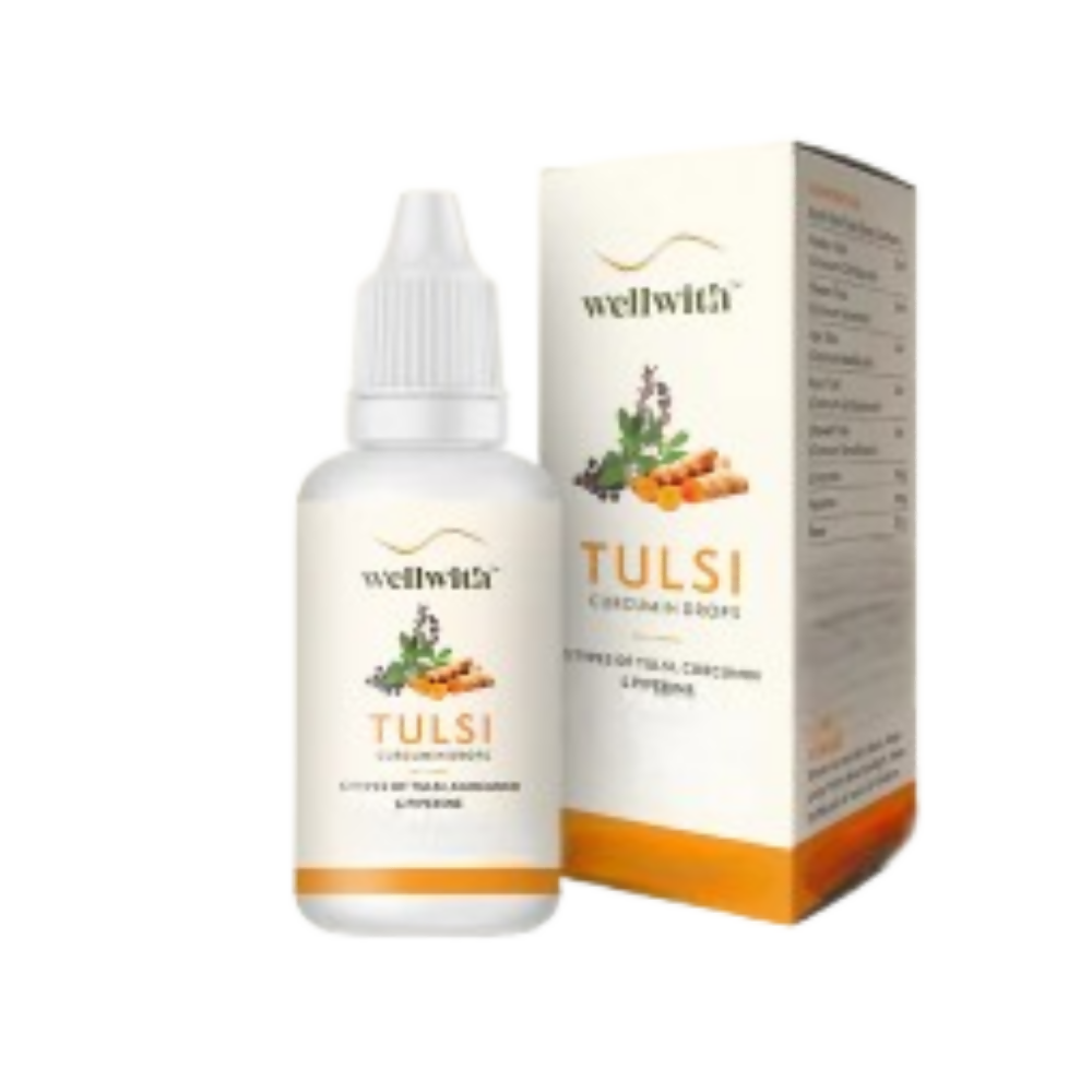 Wellwith Panch Tulsi Curcumin Drops