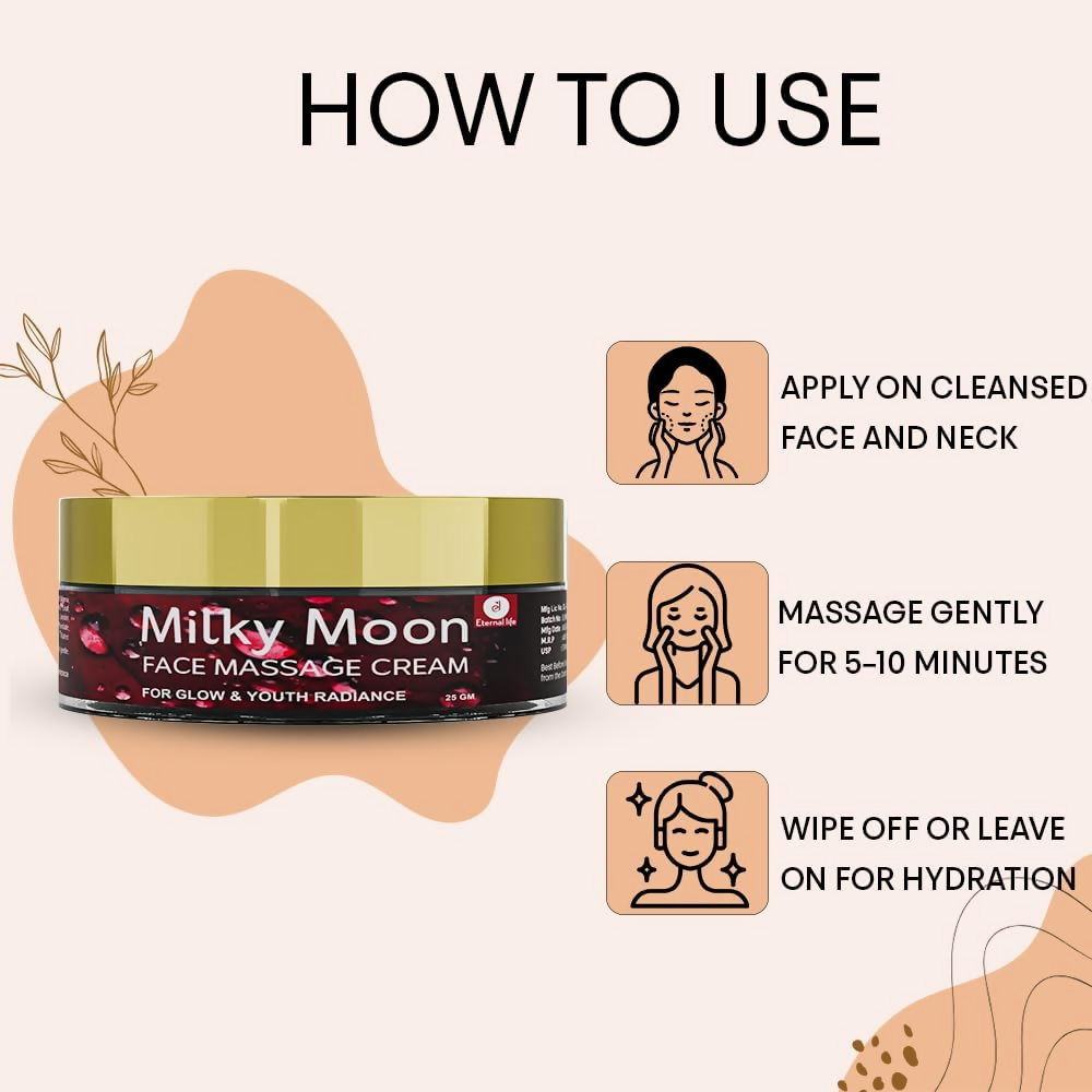 Milky Moon Face Massage Cream for Radiant Glow
