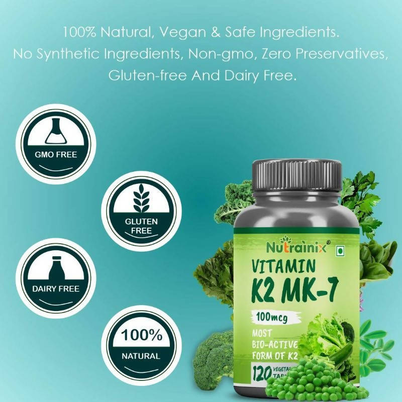 Nutrainix Vitamin K2 MK-7 55mcg Tablets