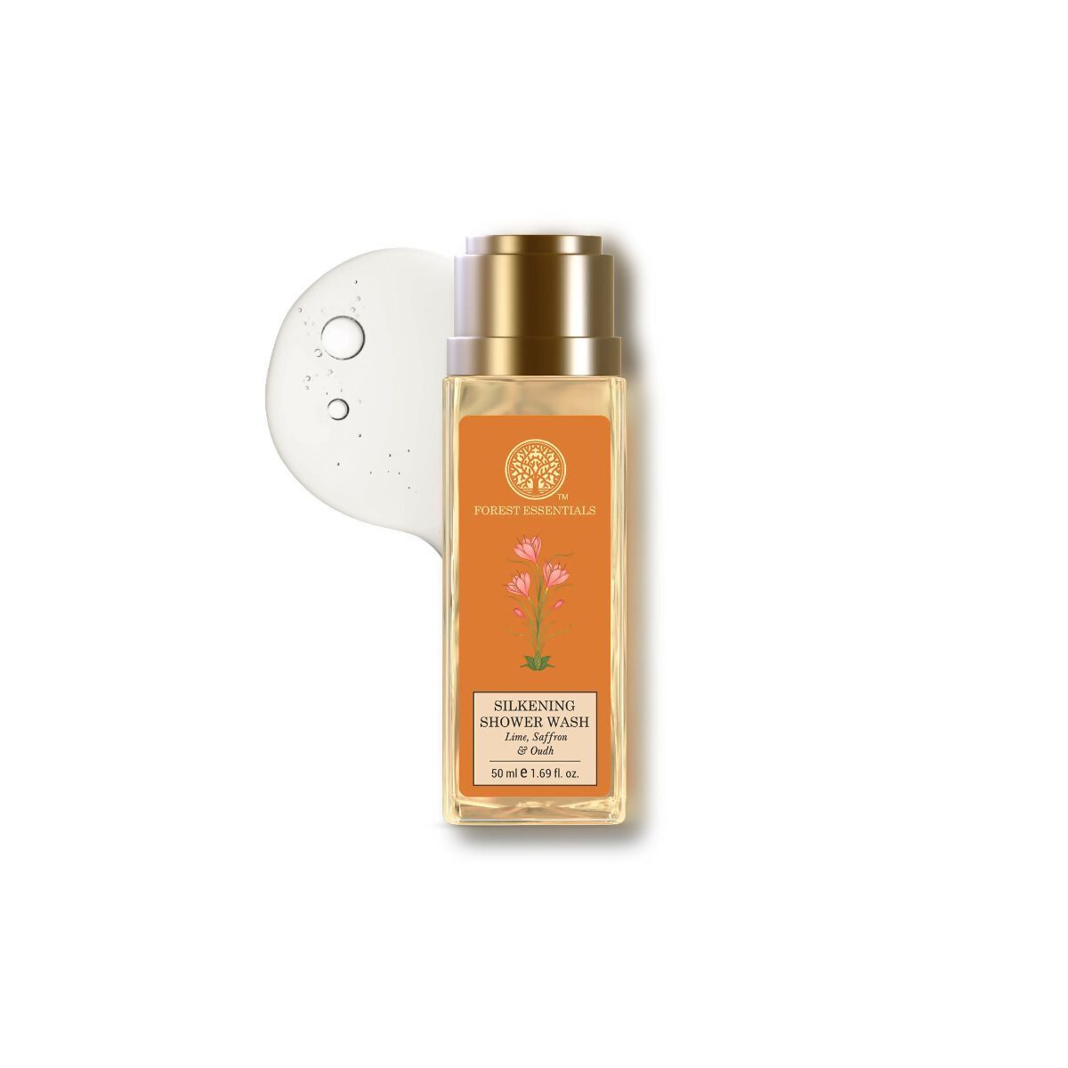 Forest Essentials Silkening Shower Wash Lime Saffron Oudh