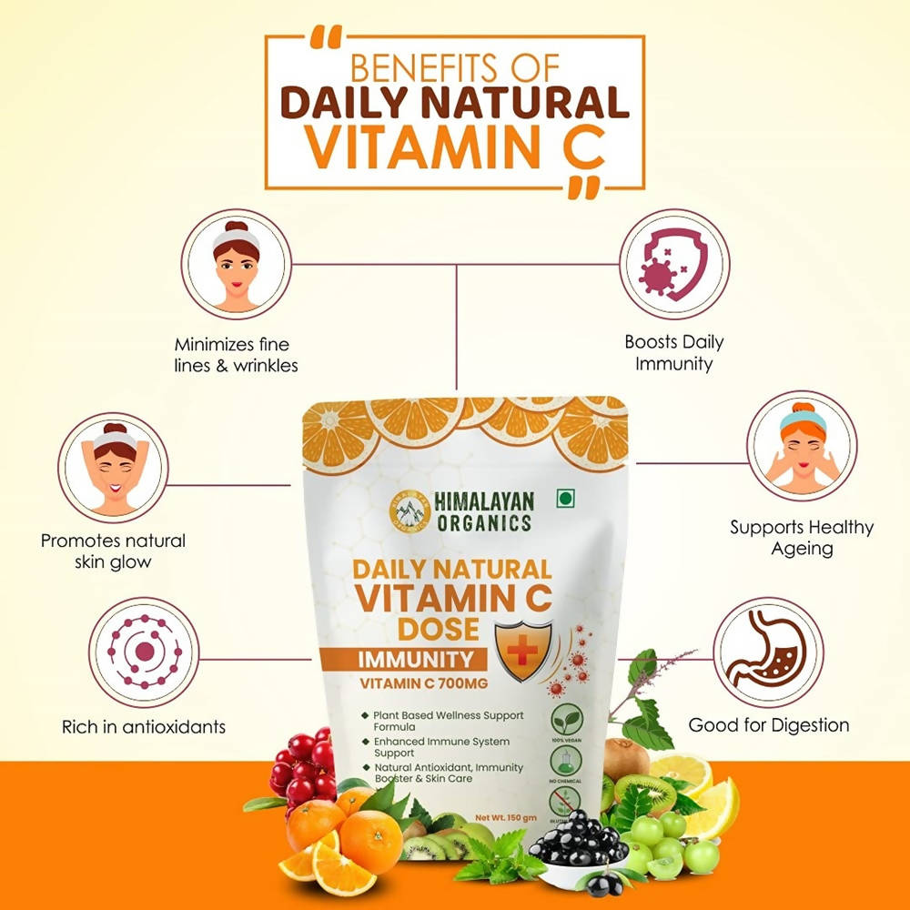 Himalayan Organics Daily Natural Vitamin C Dose Immunity +