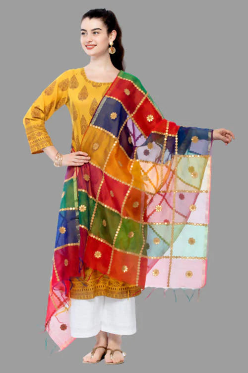 Mominos Fashion Multi Gota Box Dupatta