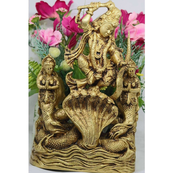 Chahat Premium Living Brass Kalika Krishna