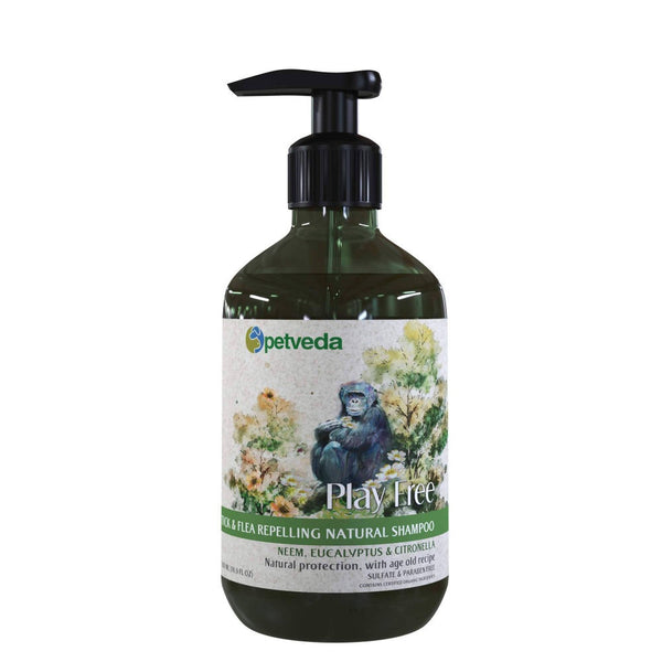 Petveda Play Free - Tick & Flea Repelling Natural Shampoo