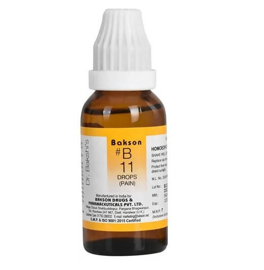 Bakson's Homeopathy B11 Drops (Pain)