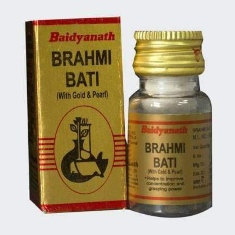 Baidyanath Brahmi Bati with Gold and Pearl 10 Tab