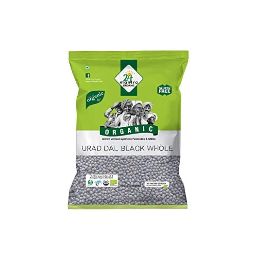 24 Mantra Organic Black Urad, Whole