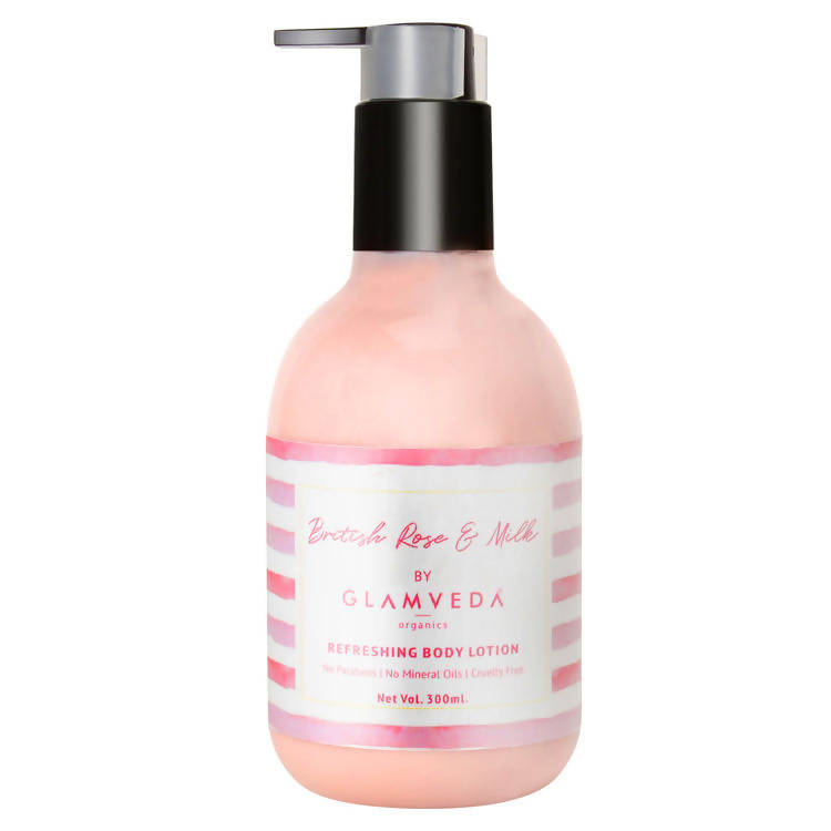 Glamveda British Rose & Milk Refreshing Body Lotion