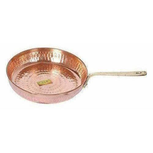 Copper Fry Pan Tadka Pan - Frying Cooking Serving Dishes