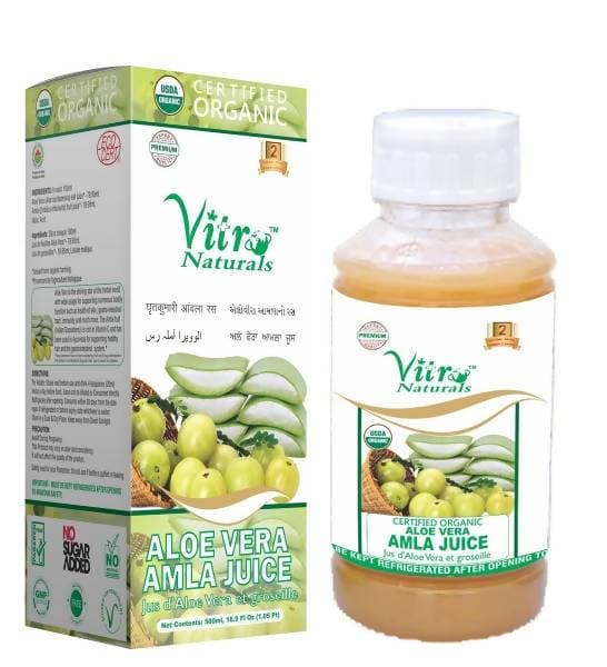 Vitro Naturals Certified Organic Aloe Vera Amla Juice