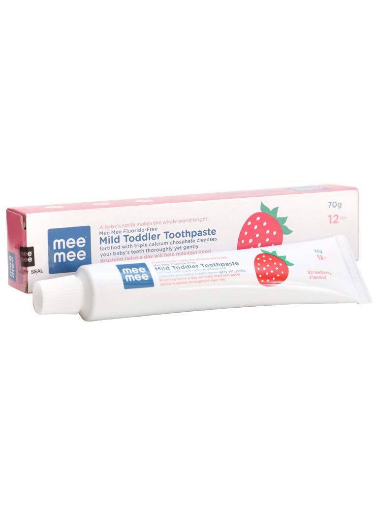 Mee Mee Fluoride-Free Mild Toddler Toothpaste - Strawberry Flavor