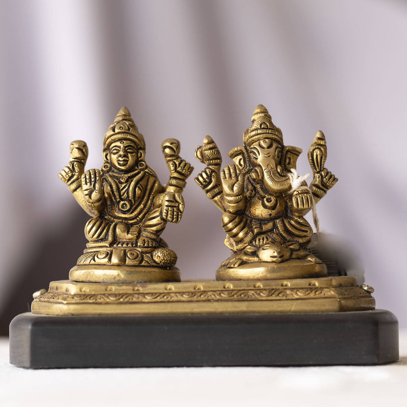 Myoksha Lakshmi Ganapathi Brass Idol