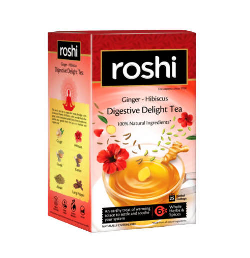 Roshi Ginger - Hibiscus Digestive Delight Tea