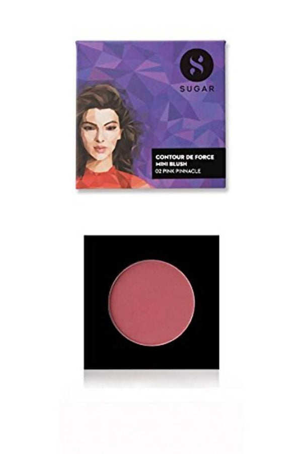 Sugar Cosmetics Contour De Force Mini Blush - 02 Pink Pinnacle