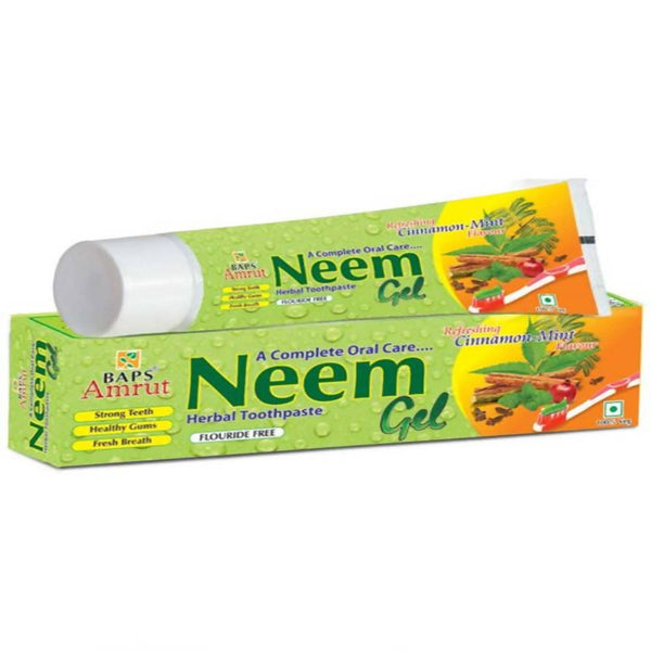 Baps Amrut Neem Gel Toothpaste Cinnamon Mint Flavour