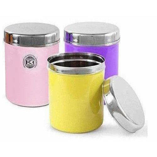 Stainless Steel Food Storage Containers, Set of 3 Piece, 13 cm, 1000 ml