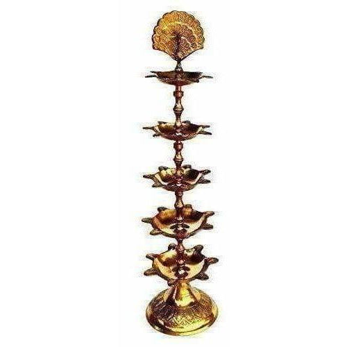 Pure Brass Diya (Puja Lamp) Hindu Pooja Article