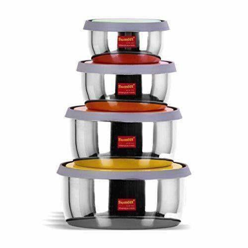 Stainless Steel Food Storage Airtight & Leak Proof -  Set  of 4 Containers