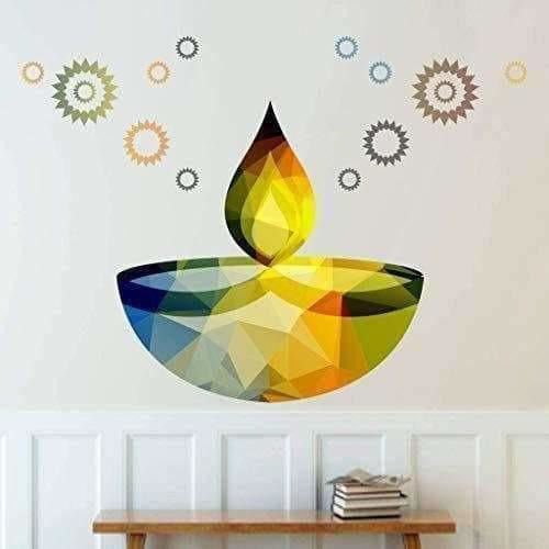 Glowing Earthen Lamp Wall Sticker