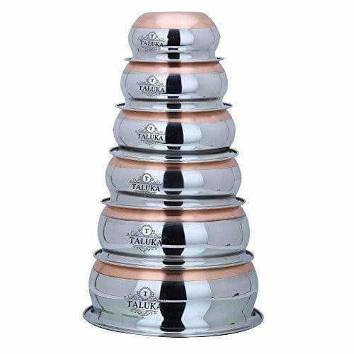 Stainless Steel Copper Bottom Handi Pot 6 Piece Set