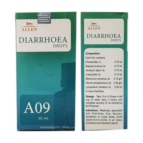 Allen Homeopathy A09 Diarrhoea Drops