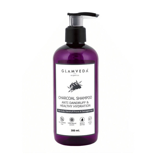 Glamveda Charcoal Shampoo Anti Dandruff & Healthy Hydration