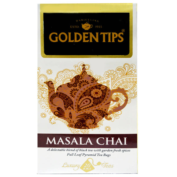 Golden Tips Masala Chai Full Leaf Pyramid Tea Bags