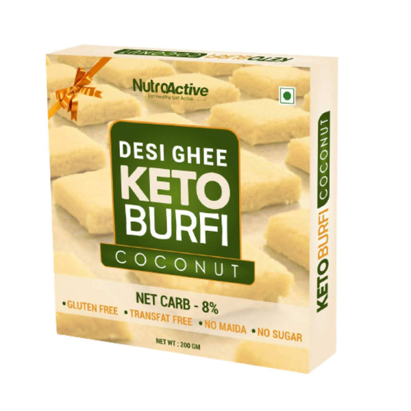 NutroActive Desi Ghee Keto Coconut Barfi