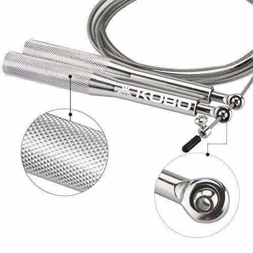 Kobo Metal Speed Aluminum Jump Rope (Silver)