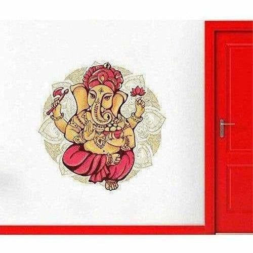 Lord Ganesha Colorful Wall Sticker