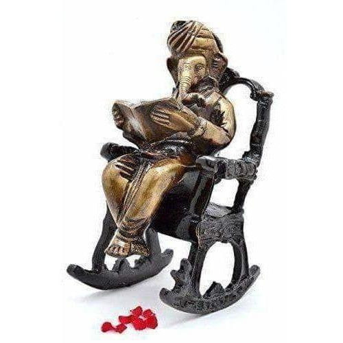 Brass - Ganesha on Rocking Chair