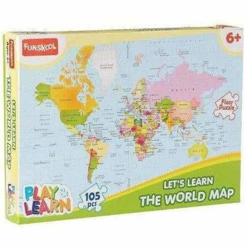 Funskool India-Play & Learn World Map Puzzles