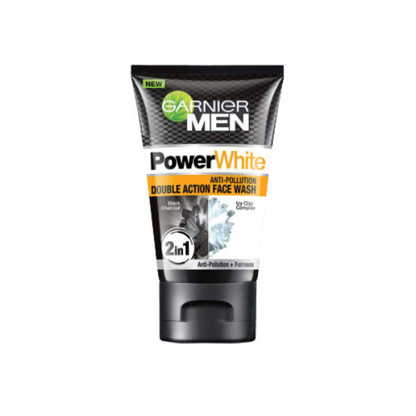 Garnier Men Power White Anti-Pollution Double Action Facewash