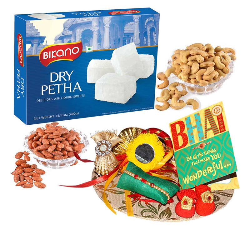 Bikano Dry Petha and Dryfruits Rakhi Gifts