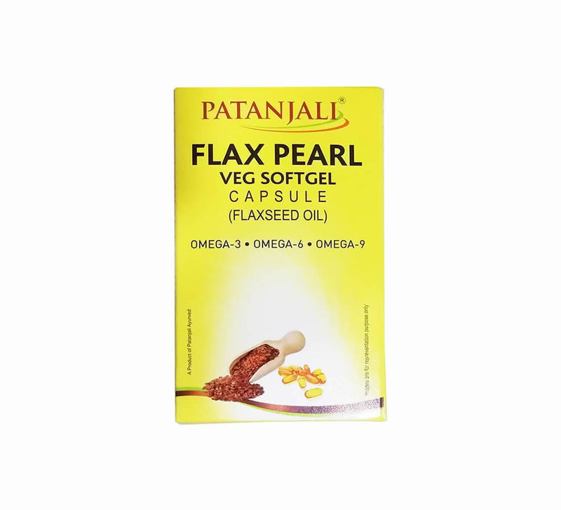 Patanjali Flax Pearl Veg Softgel Capsules