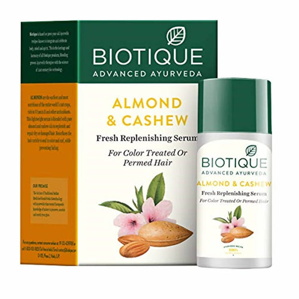 Biotique Advanced Ayurveda Bio Almond and Cashew Fresh Replenishing Hair Serum