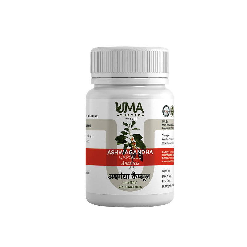 Uma Ayurveda Ashwagandha Veg Capsules