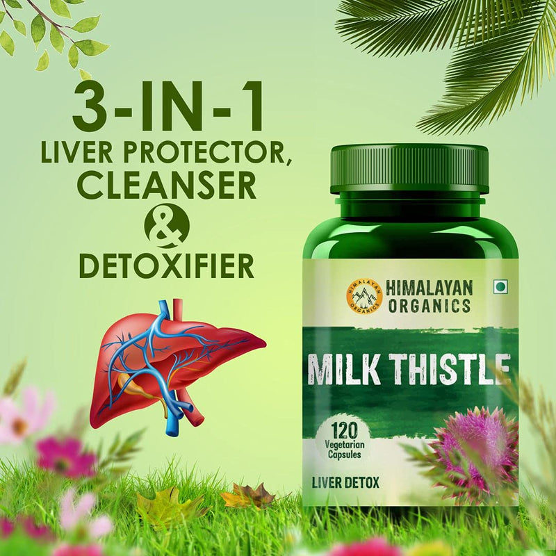 Himalayan Organics Milk Thistle Capsules - 120 Capsules