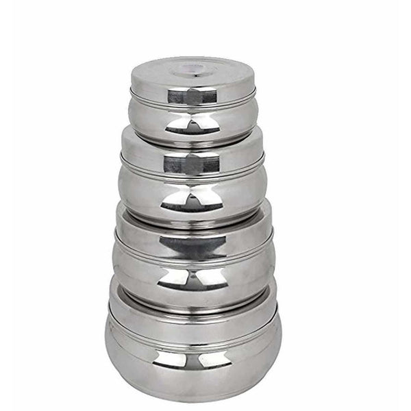 Stainless Steel Food Storage Containers - Storage Boxes - Set Of 4 Pieces