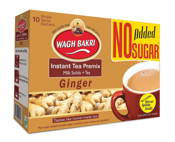 Wagh Bakri Ginger Instant Tea Premix - No Added Sugar