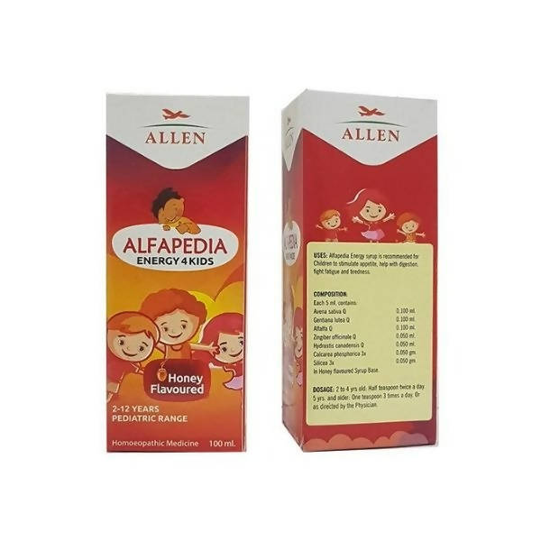 Allen Homeopathy Alfapedia Energy 4 Kids - Honey Flavoured
